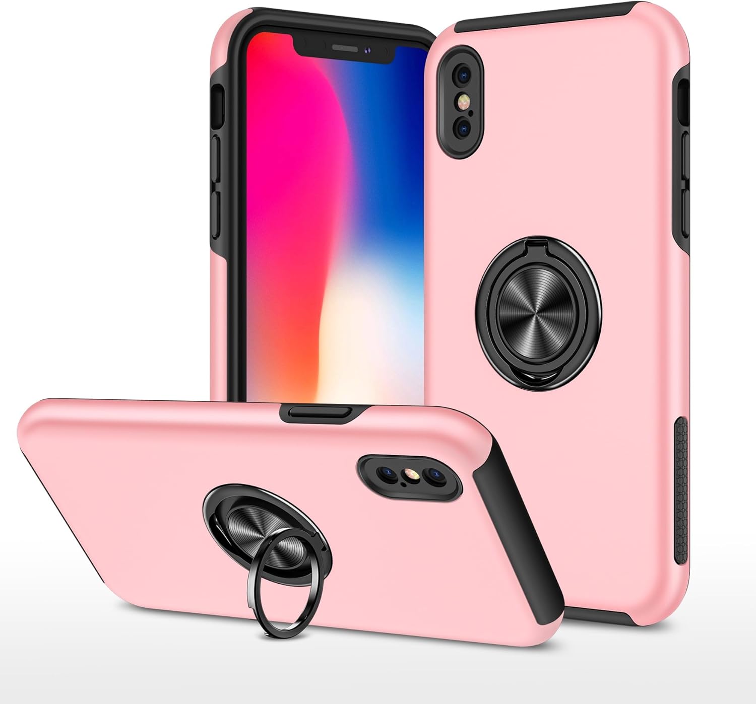 Coque hybride magnétique invisible pour iPhone X / XS Coque hybride magnétique invisible pour iPhone X / XS